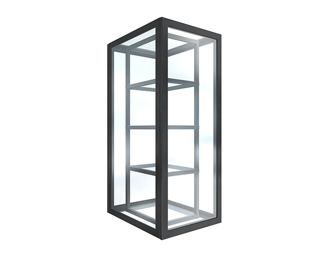 單門陳列柜 尺寸:600x800x1500mm